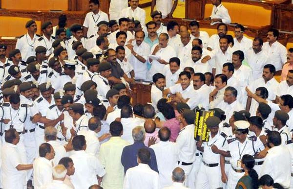 Violence brand Kerala budget presentation